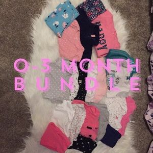 0-3 month bundle girls